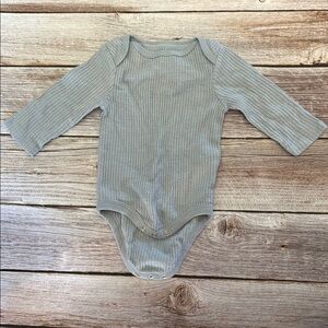 Cloud Island Gray Knit Bodysuit One Piece